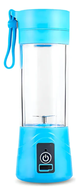 Licuadora Juguera Portatil Recargable Usb 380ml Celeste