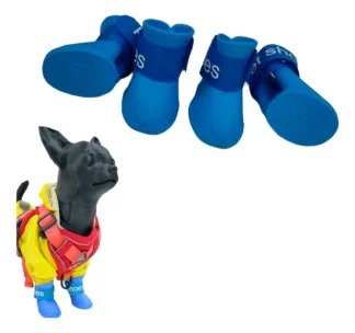 Botitas Perros Chicos Antideslizante Zapato Lluvia Silicona